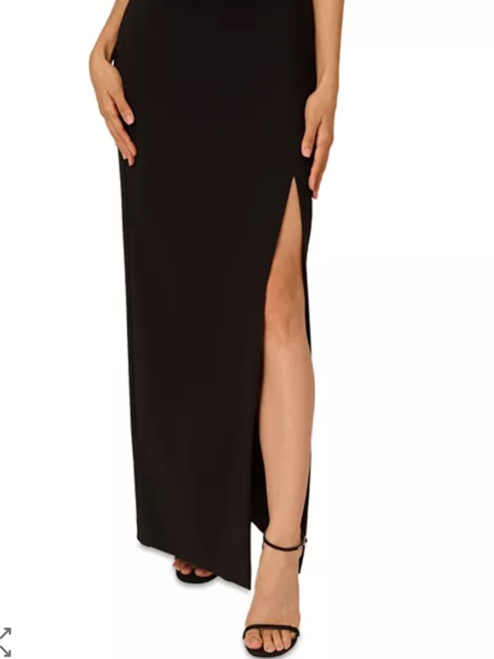 NWT $295 Liv Foster Gold & Black Contrast Twist Maxi Gown Dress Bow Detail Sz 10 - Picture 5 of 12